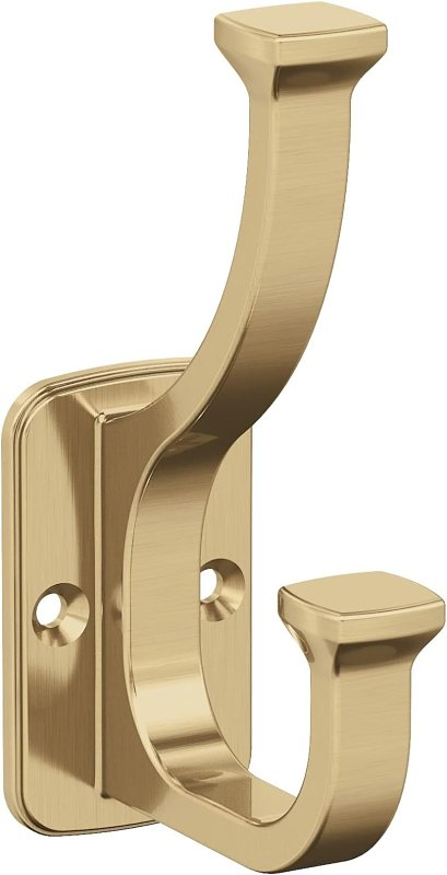 Amerock Alder Series H37007CZ Decorative Wall Hook, 11/16 in W, Zinc, Champagne Bronze, 25 lb, 2-5/8 in Projection