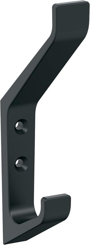 Amerock Emerge Series H37003MB Decorative Wall Hook, 3/4 in W, Zinc, Matte Black, 25 lb, 2-1/4 in Projection