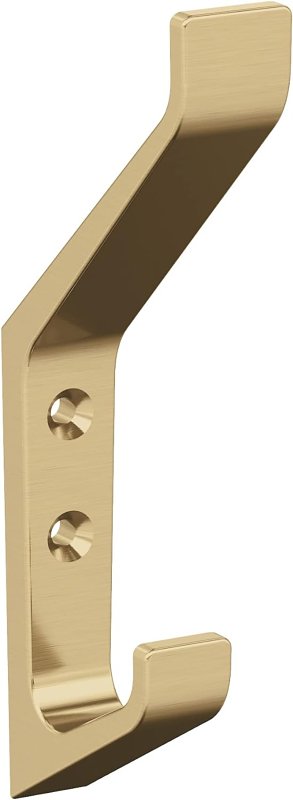 Amerock Emerge Series H37003CZ Decorative Wall Hook, 3/4 in W, Zinc, Champagne Bronze, 25 lb, 2-1/4 in Projection