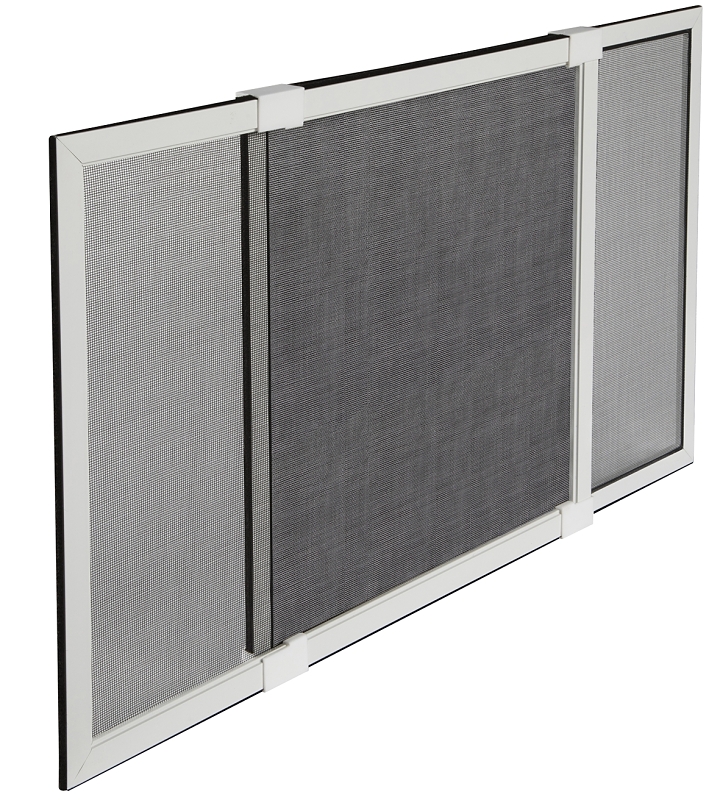 M-D 14178 Window Screen, 15 in L, 20 to 37 in W, Aluminum/Fiberglass, White