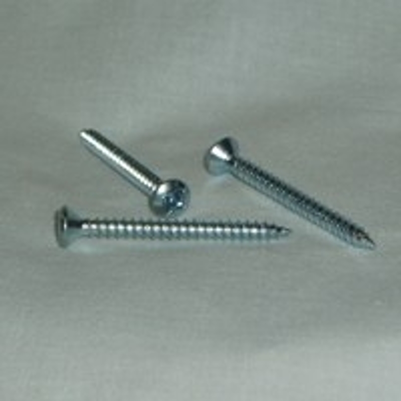 US Hardware S-938D Rosette Screw, 1-9/16 in L, Steel, Zinc-Plated