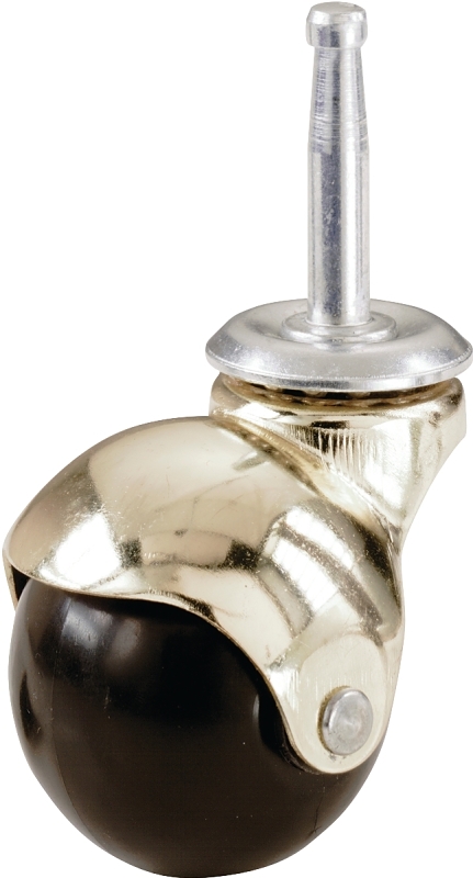Shepherd Hardware 9354 Hooded Ball Caster, 2 in Dia Wheel, Metal Wheel, Black, 80 lb
