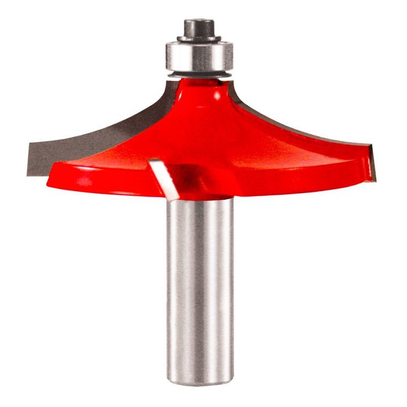 Freud 99-027 Table Edge Bit, 2-19/32 in Dia Cutter, 2-19/32 in L Cutting, 2-5/8 in OAL, 1/2 in Dia Shank, 4-Cutter