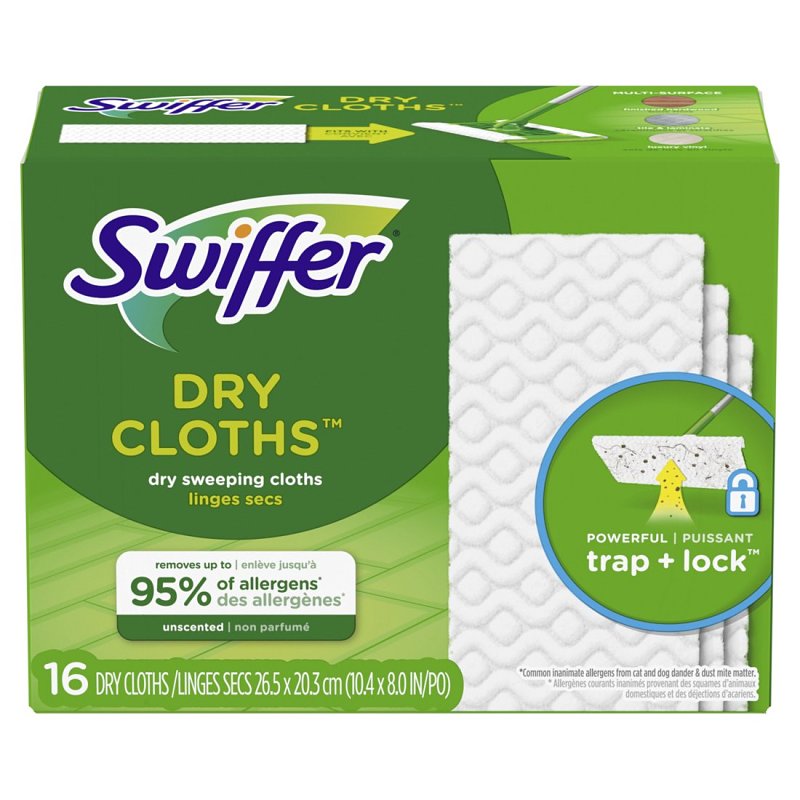 Swiffer 31821 Disposable Dry Refill Pad Microfiber