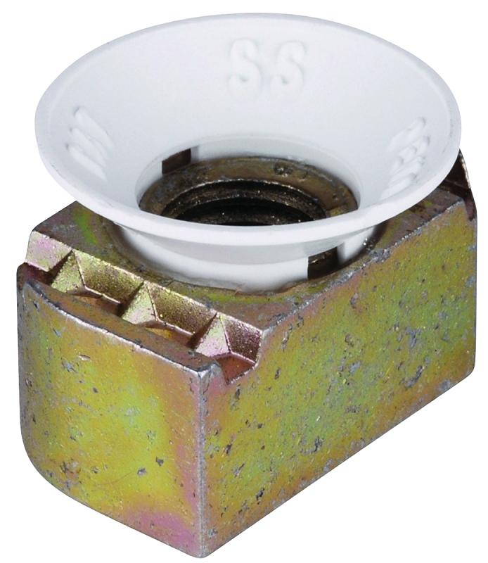 SuperStrut ZCM1003/8-10 Cone Nut, 3/8 in, Nylon/Steel, Gold Galvanized