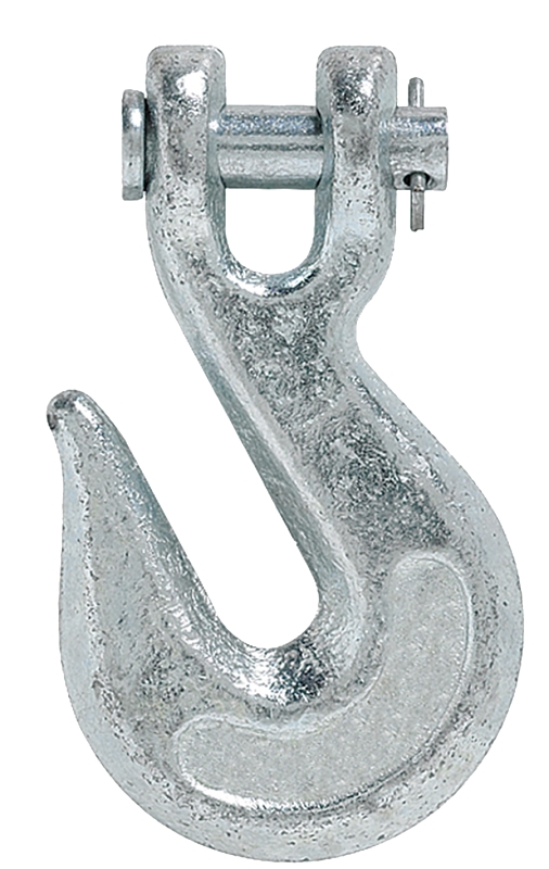 Baron C-330-1/4 Clevis Grab Hook, 1/4 in, 2600 lb Working Load, Alloy Steel, Electro-Galvanized