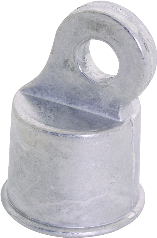 Stephens Pipe & Steel HD05010RP Chain Link Fence Rail End, Aluminum, Silver