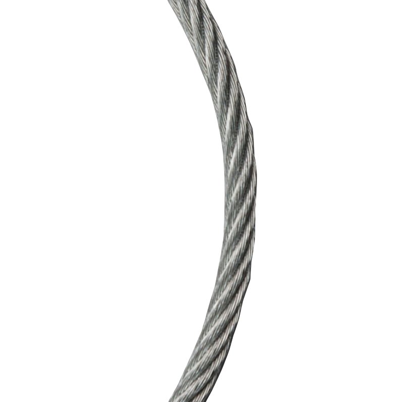 Koch 003292/695911 Aircraft Cable, 3/8 in Dia, 250 ft L, 2880 lb Working Load, Steel, Galvanized