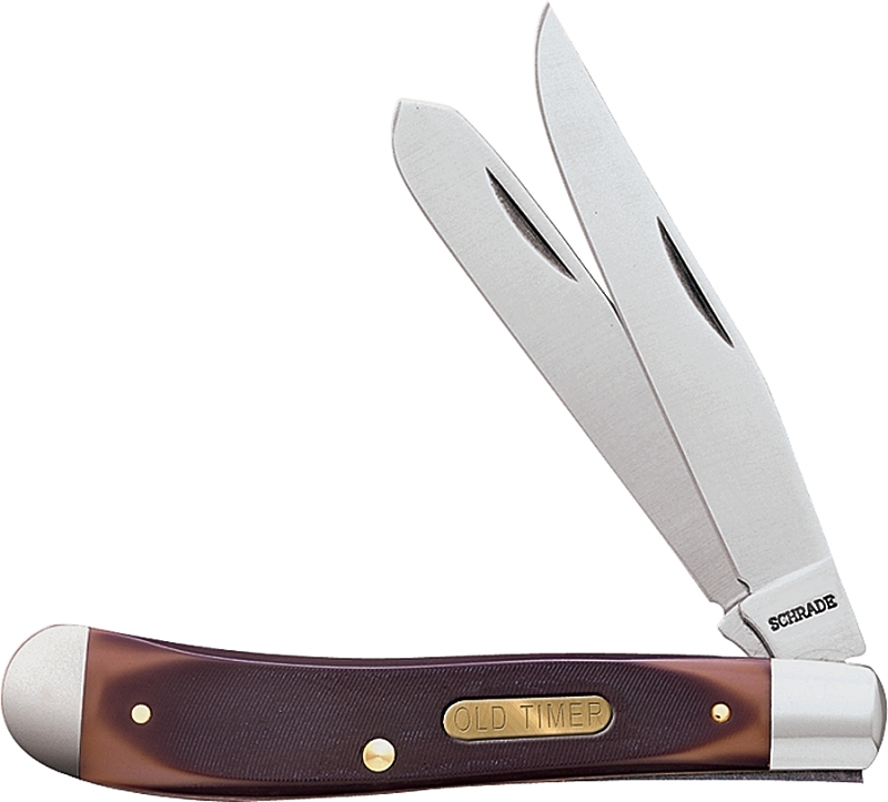 Old Timer 94OT Folding Pocket Knife, 3 in L Blade, Stainless Steel Blade, 2-Blade, Foldable Handle