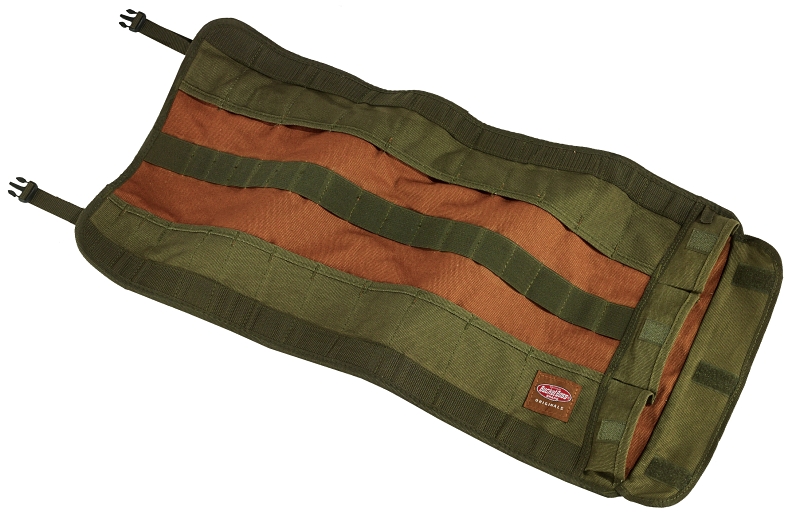 Bucket Boss Original Series 70004 Tool Roll Bag, 26 in W, 0.2 in D, 14-1/2 in H, 25-Pocket, Duckwear Canvas, Brown