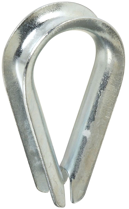 National Hardware 3232BC Series N176-826 Rope Thimble, 5/16 in Dia Cable, Steel, Zinc-Plated