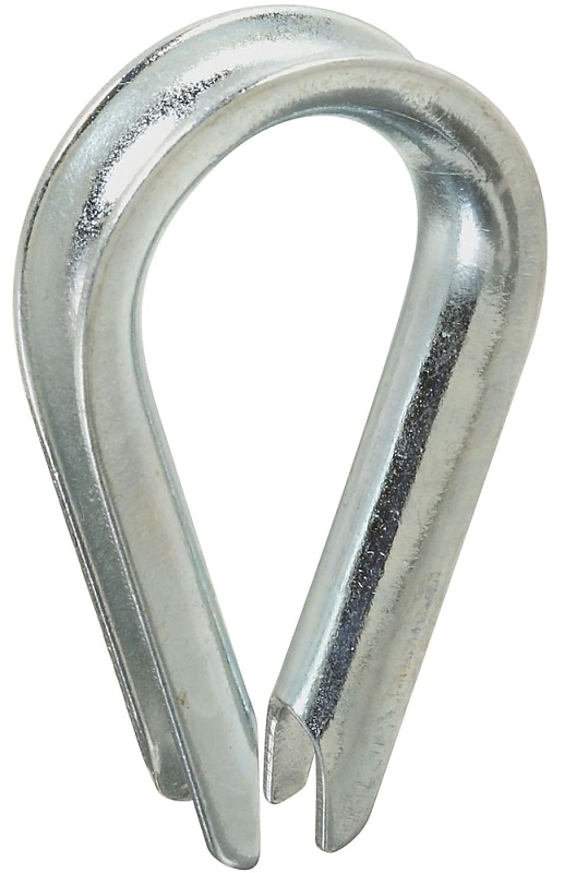 National Hardware 3232BC Series N176-800 Rope Thimble, 3/16 in Dia Cable, Steel, Zinc-Plated