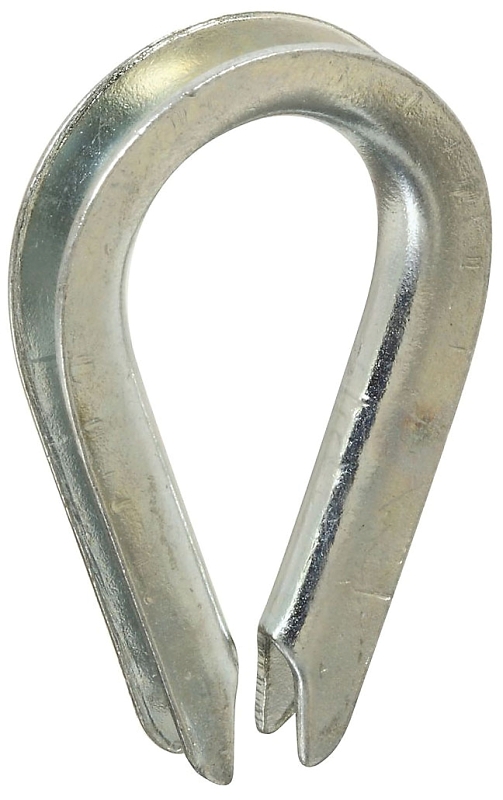 National Hardware 3232BC Series N176-792 Rope Thimble, 1/8 in Dia Cable, Steel, Zinc-Plated