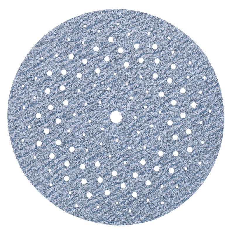 Norton 07660703222 Sanding Disc, 5 in Dia, 11/16 in Arbor, P100 Grit, Medium, Alumina Ceramic Abrasive, Spiral