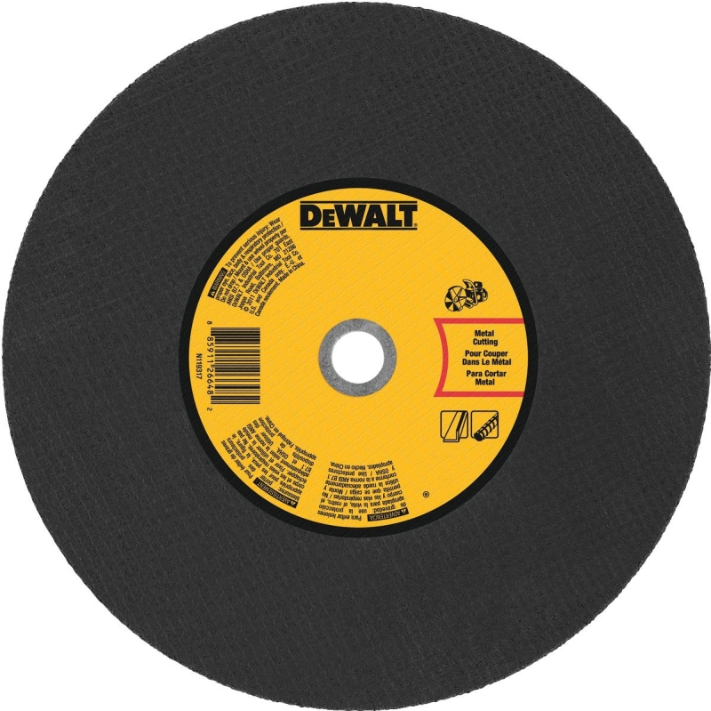 DEWALT DWA8031 Cut-Off Wheel, 14 in Dia, 1/8 in Thick, 20 mm Arbor, Coarse, Aluminum Oxide Abrasive