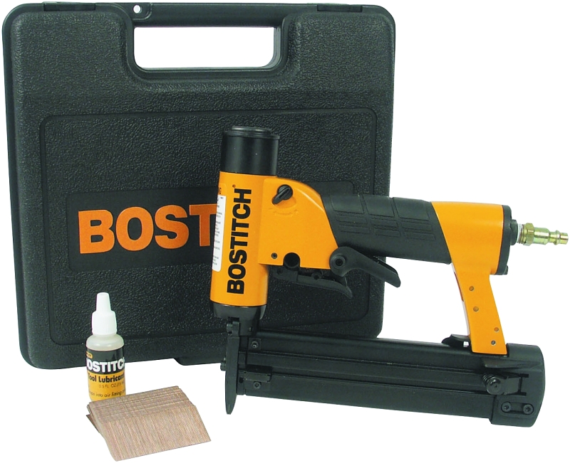 Bostitch HP118K Pinner Kit, 200 Magazine, Glue Collation, 1/2 to 1-3/16 in Fastener, 1.86 cfm Air