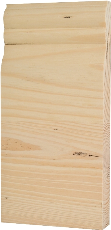 Waddell BTBC35 Trim Block Molding, 8 in L, 3-3/4 in W, 1 in Thick, Wood