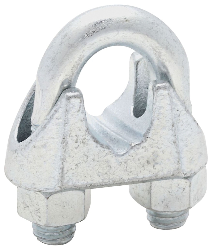 National Hardware 3230BC Series N248-336 Wire Cable Clamp, 5/8 in Dia Cable, 1-1/16 in L, Iron/Steel, Zinc-Plated