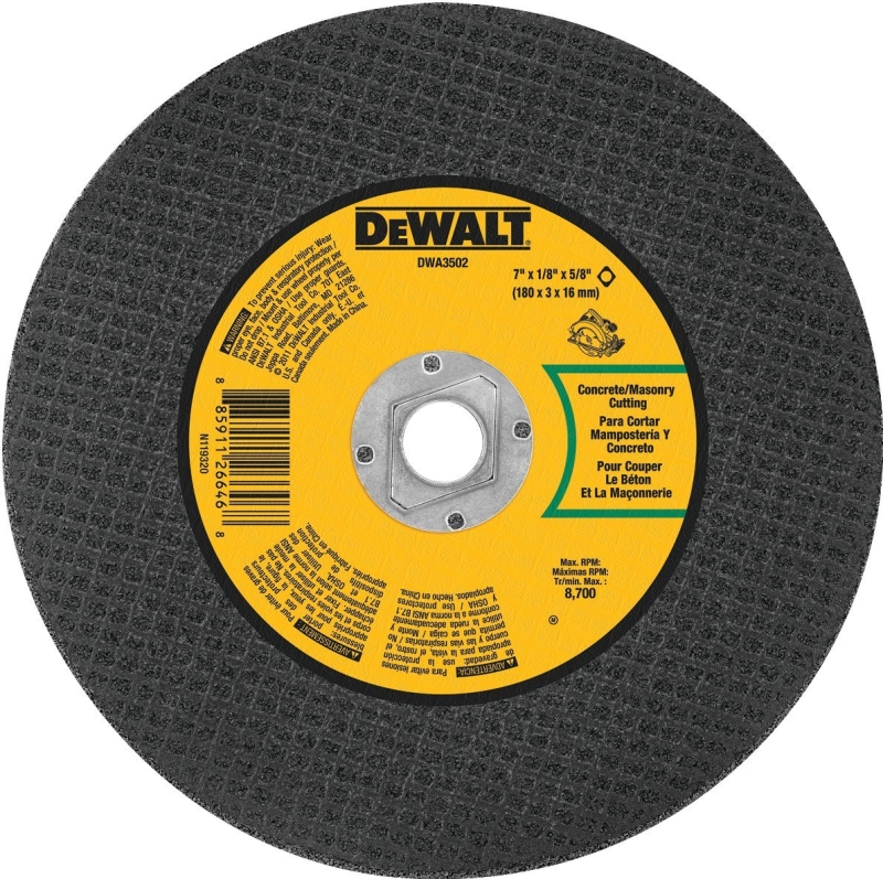 DEWALT DWA3502 Cut-Off Wheel, 4 in Dia, 0.045 in Thick, 5/8 in Arbor, Aluminum Oxide Abrasive