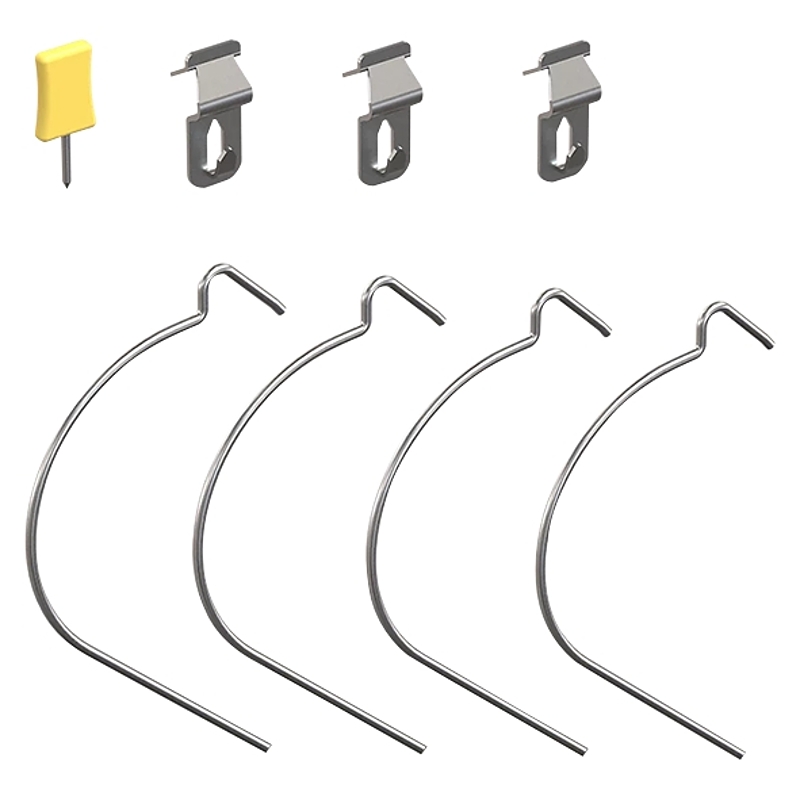 National Hardware N900-009 Wall Hanging Hardware Kit, Steel, Zinc-Plated, 9-Piece