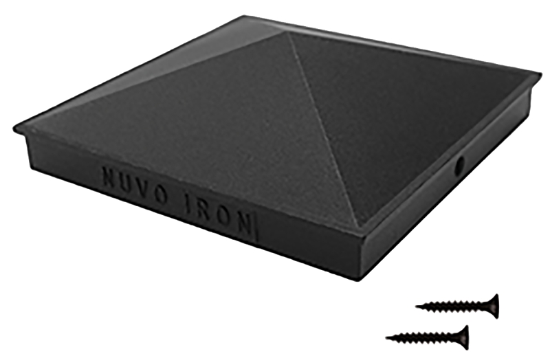 Nuvo Iron PCP03 Pyramid Post Cap, 6 x 6 in Post/Joist, Aluminum, Powder-Coated/Satin