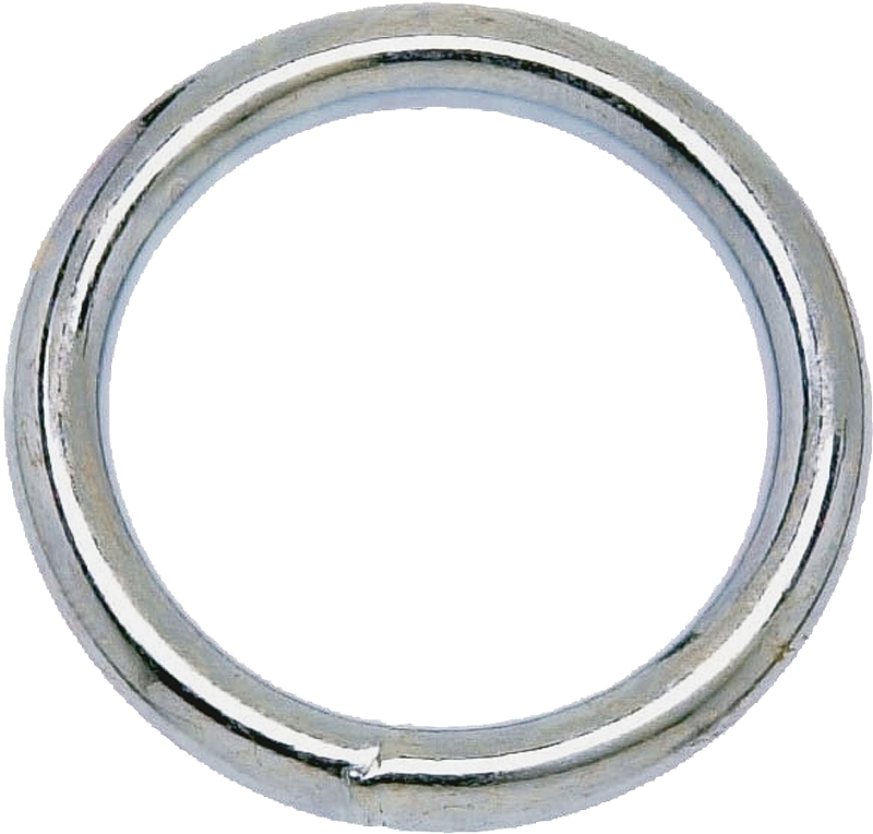 Campbell T7661154 Welded Ring, 150 lb Working Load, 2 in ID Dia Ring, #7B Chain, Bronze, Polished