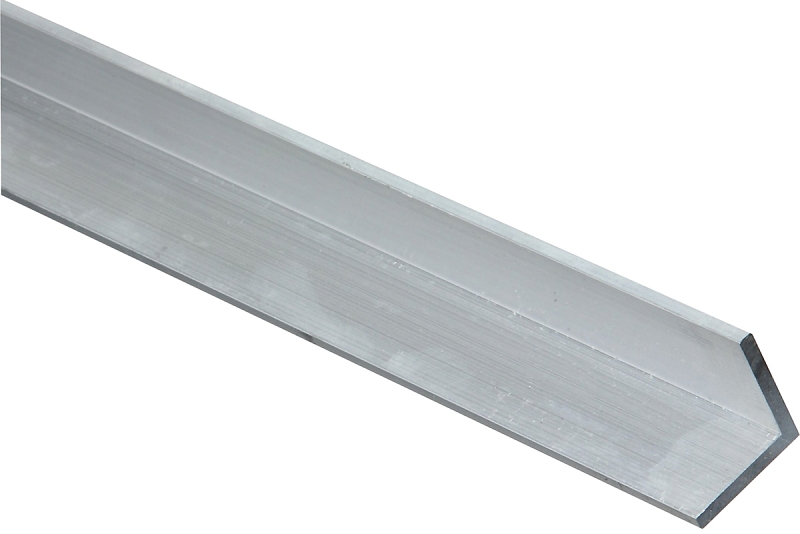 National Hardware 4204BC Series N247-411 Solid Angle, 1 in L Leg, 48 in L, 1/8 in Thick, Aluminum, Mill
