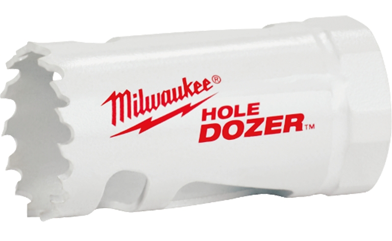 Milwaukee Hole Dozer 49-56-0237 Hole Saw, 4-3/4 in Dia, 2 in D Cutting, 5/8-18 Arbor, 3 TPI, HSS Cutting Edge