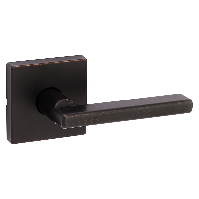 Kwikset Signature Series 154HFL SQT 11P Passage Lever, Non-Locking Lock, Venetian Bronze, Halifax Lever Handle, Zinc