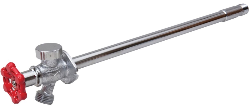 B & K 104-521 Anti-Siphon Frost-Free Sillcock Valve, 1/2 x 3/4 in Connection, MPT x Hose, 125 psi Pressure, 14 in L, Brass Body