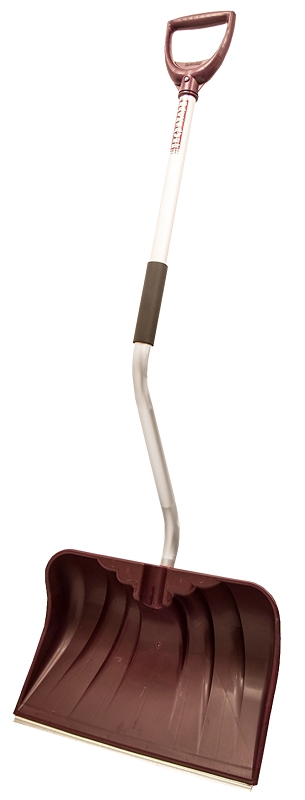 Rugg 36PBSLW-S Snow Shovel and Pusher, 20 in W Blade, Polyethylene Blade, Aluminum Handle, D-Grip Handle, 42 in L Handle