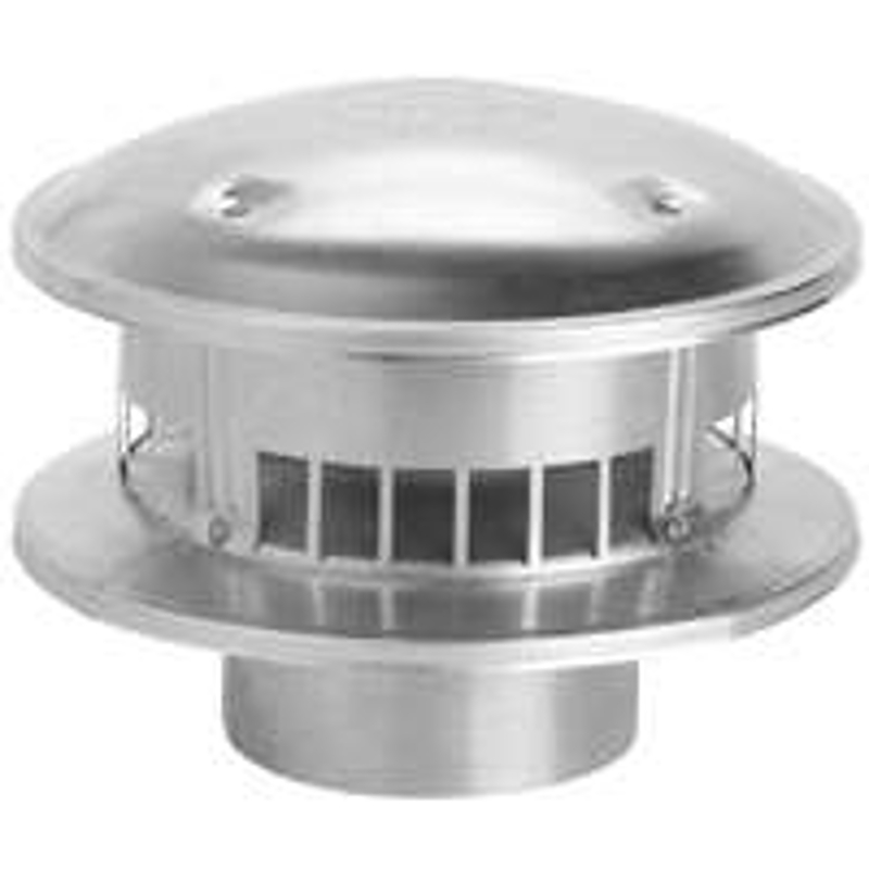 Selkirk 104800 Bird Proof Round Top, Steel, Galvanized