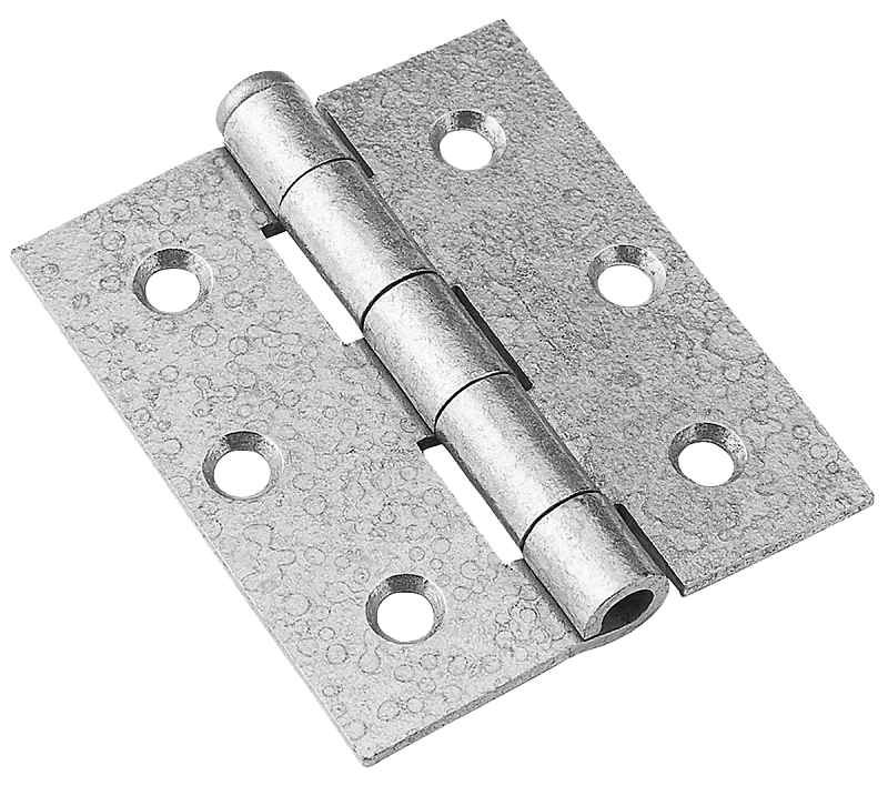 National Hardware N208-850 Broad Hinge, 3 in W Frame Leaf, 0.08 in Thick Frame Leaf, Steel, Galvanized, 45 lb