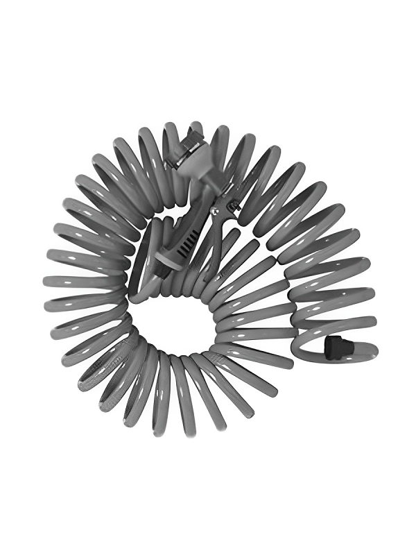 Orbit 27560 Coil Hose, 50 ft L, PVC, Gray