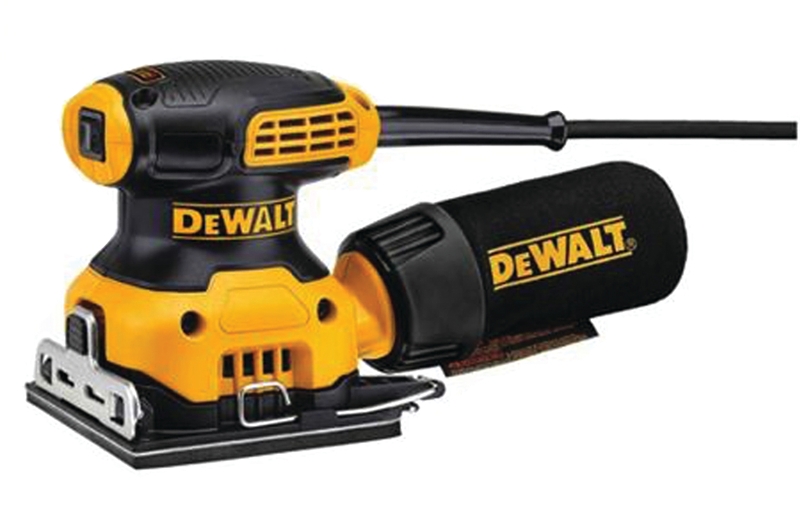 Dewalt DWE6411 Palm Sander, 2.3 A, Includes: DWE6411 Sander, Paper Punch, Dust Bag, Pack of 1