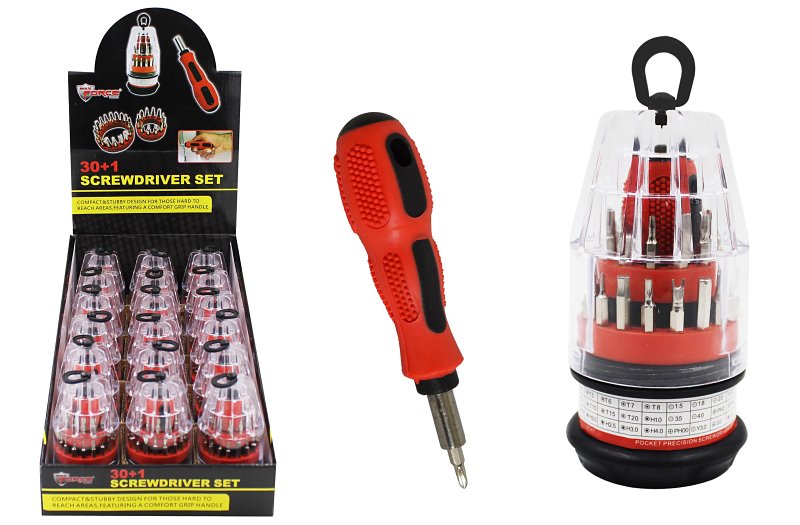 Diamond Visions 22-2221525 Mini Screwdriver Set, 31-Piece, Pack of 18