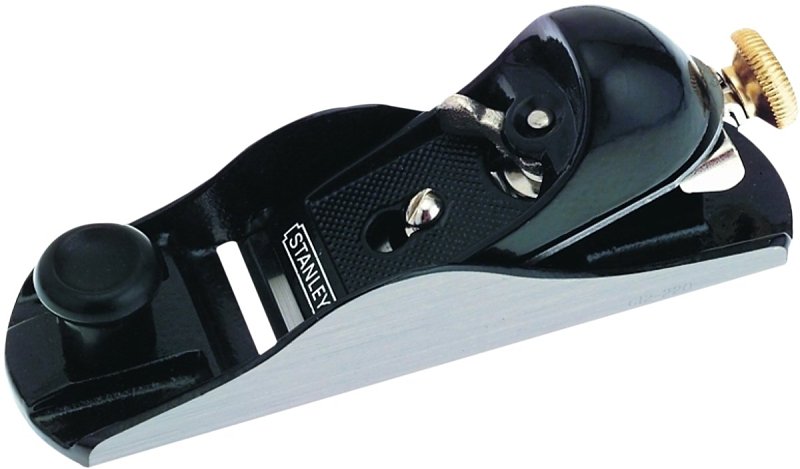STANLEY 12-220 Adjustable Block Plane, 1-5/8 in W Blade, Iron Blade, Iron Body, Finger Rest Handle, Gray