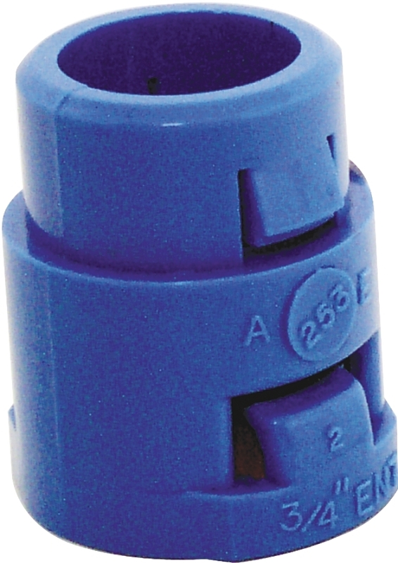 Carlon A253E-CAR Quick-Connect Terminal Adapter, 3/4 in Snap-In, 1.4 in L, PVC, Blue