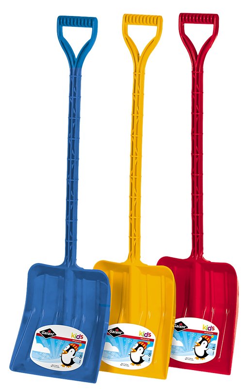 Garant GKPS09D12 Kid's Snow Shovel, 9 in W Blade, 10-3/8 in L Blade, Square point Blade, Polyethylene Blade, 38 in OAL