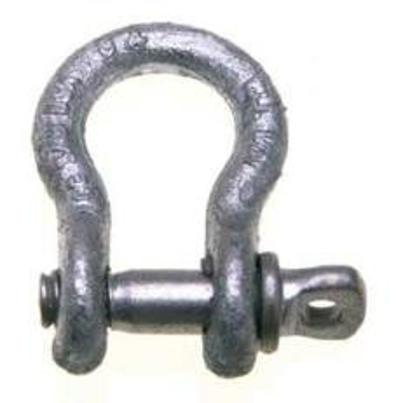 Campbell T9640335 Anchor Shackle, 3/16 in Trade, 1/3 ton Working Load, 0.19 in Dia Wire, Industrial Grade, Carbon Steel