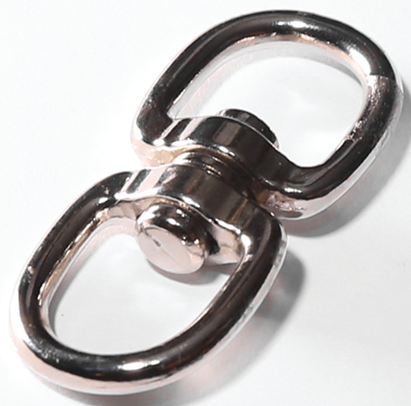Baron 018-1 Chain Swivel, 1 in Trade, 100 lb Working Load, Metal, Nickel-Plated