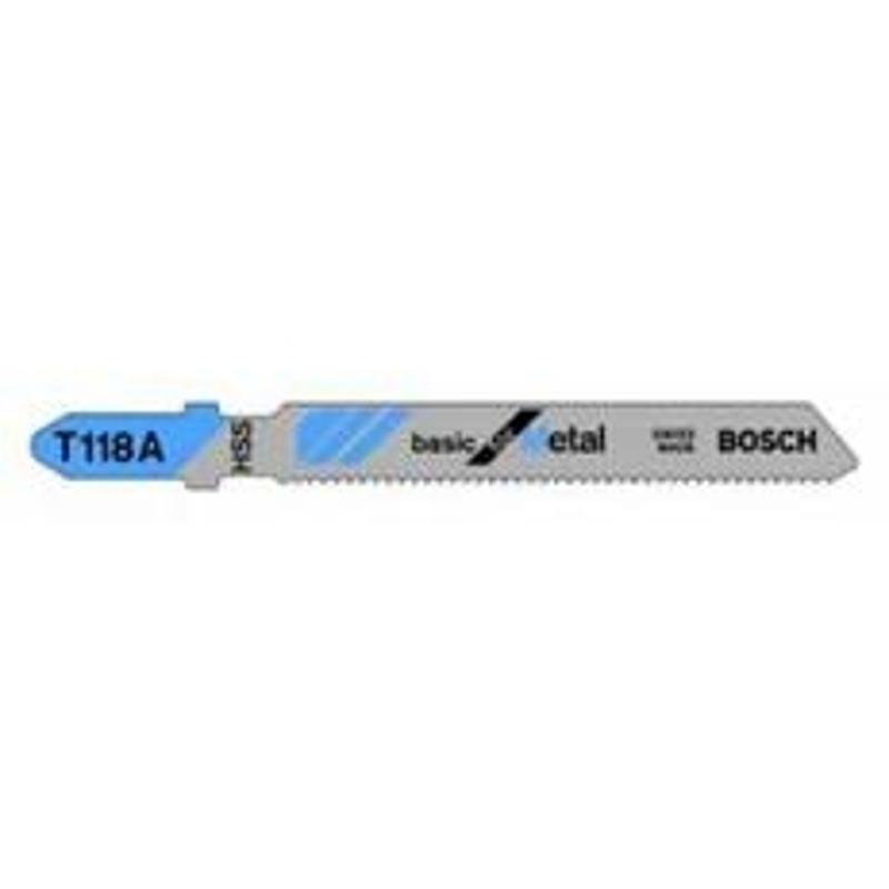 Bosch T118A Jig Saw Blade, 3-5/8 in L, 17 to 24 TPI, HSS Cutting Edge
