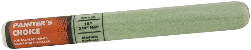Wooster Painter's Choice R275-18 Roller Cover, 3/8 in Thick Nap, 18 in L, Fabric Cover, Mint Green