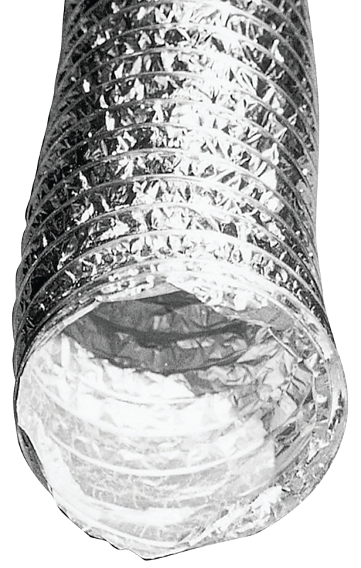 Builder's Best 110244 Foil Duct, 50 ft L, Aluminum/Polyester