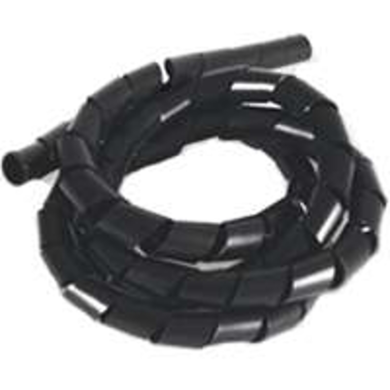 Gardner Bender 73421 Spiral Wrap, 3/8 in Dia, 3.5 ft L, Polyethylene, Black