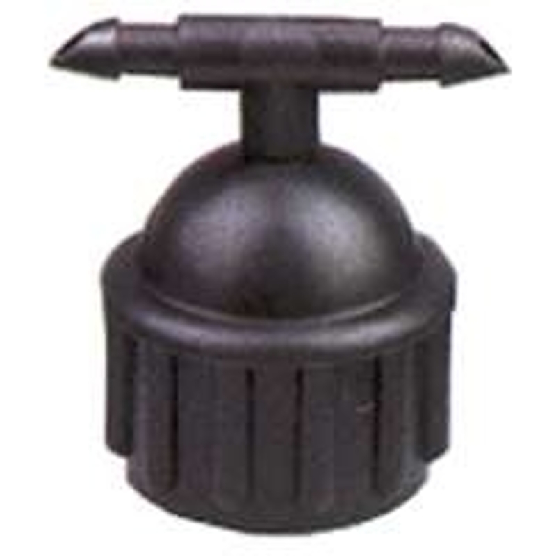 Raindrip 336STUB Sprinkler Riser Adapter, 1/2 x 1/4 in Connection, FPT x Barbed, ABS, Black/Blue