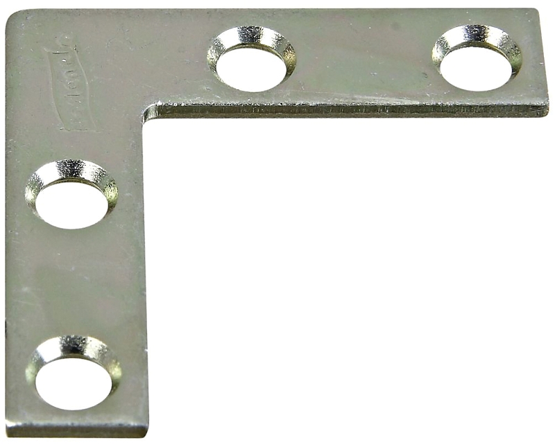 National Hardware 115BC Series N266-460 Corner Brace, 1-1/2 in L, 3/8 in W, 1-1/2 in H, Steel, Zinc-Plated