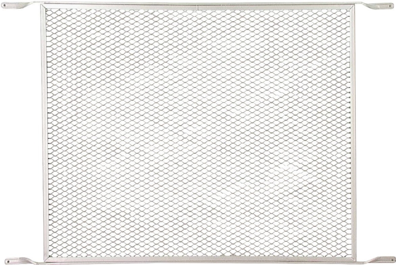 M-D 33282 Door Grill, 19 in W, 24 in H, Aluminum, Mill, For: 32 in Doors