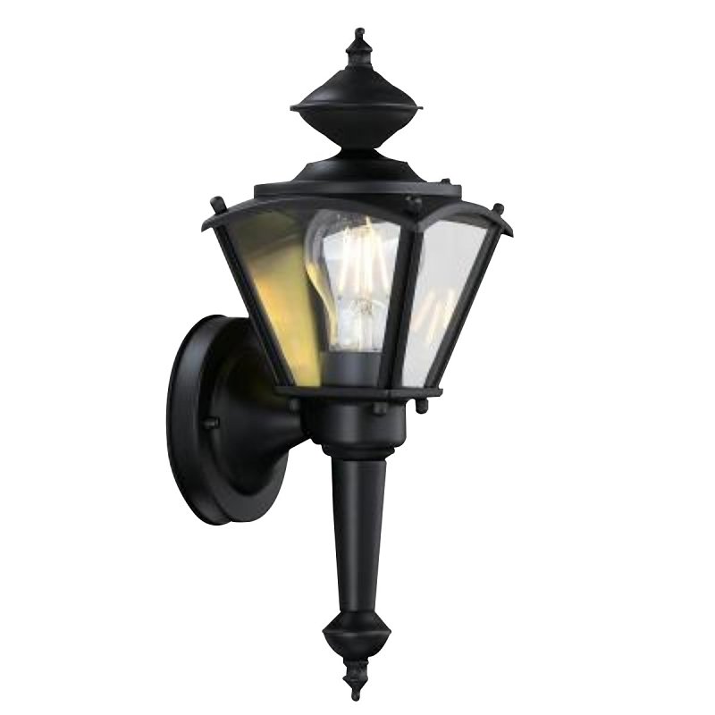 Westinghouse 6698300 Outdoor Wall Lantern, Steel, Black, Matte