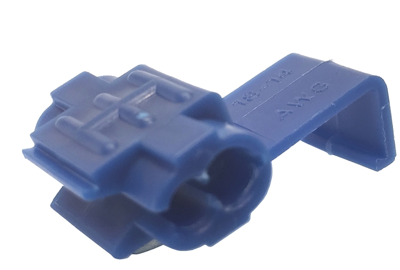 Calterm 61370 Tap Splice, 16 to 14 AWG Wire, PVC Housing Material, Blue